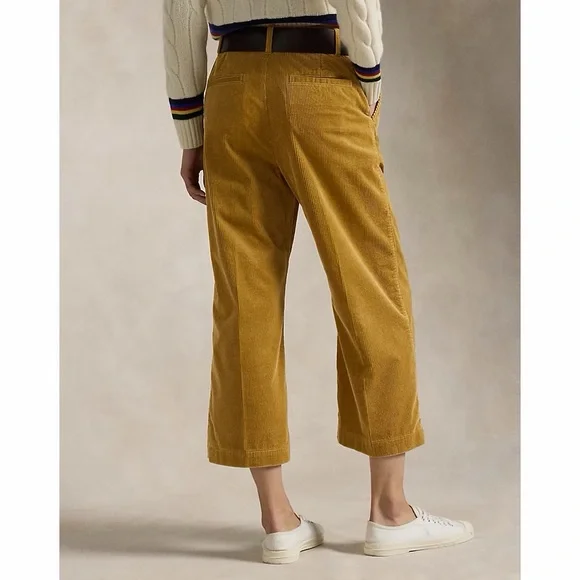 Polo Ralph Lauren Corduroy Wide-leg Cropped Pant - Picture 2 of 12